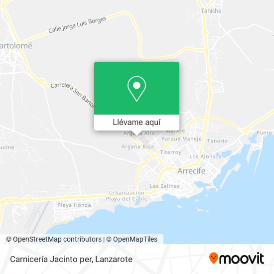 Mapa Carnicería Jacinto per
