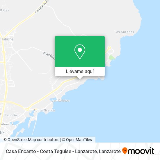 Mapa Casa Encanto - Costa Teguise - Lanzarote