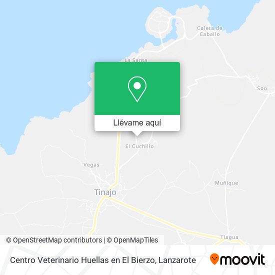 Mapa Centro Veterinario Huellas en El Bierzo