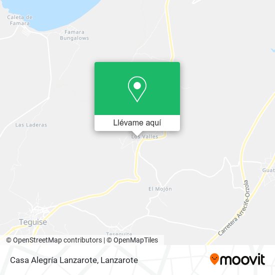Mapa Casa Alegría Lanzarote
