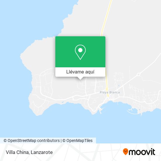 Mapa Villa China