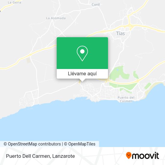 Mapa Puerto Dell Carmen
