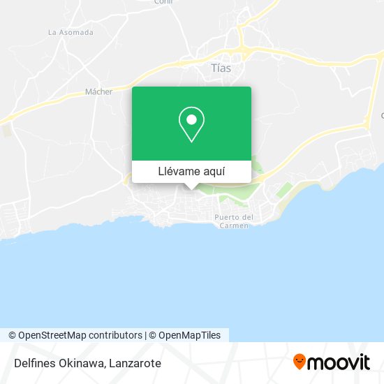 Mapa Delfines Okinawa