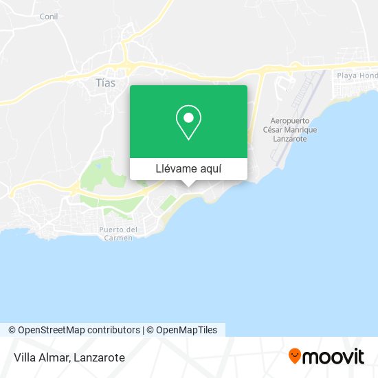 Mapa Villa Almar