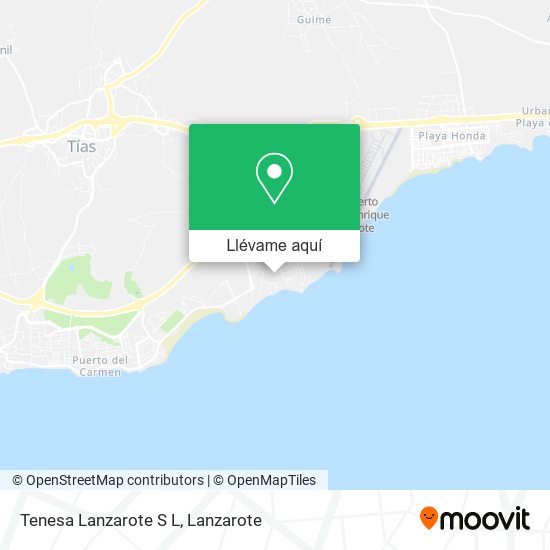 Mapa Tenesa Lanzarote S L