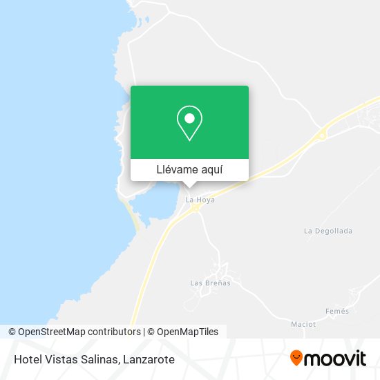 Mapa Hotel Vistas Salinas