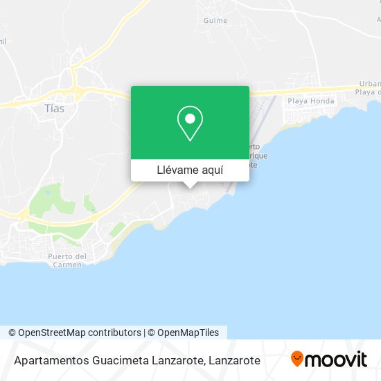 Mapa Apartamentos Guacimeta Lanzarote