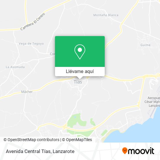 Mapa Avenida Central Tías