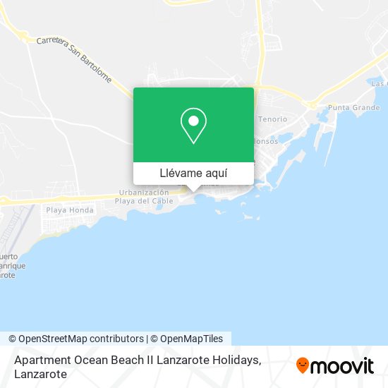 Mapa Apartment Ocean Beach II Lanzarote Holidays