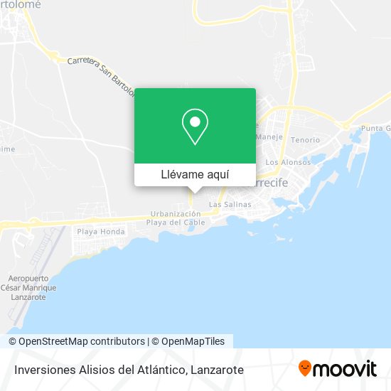 Mapa Inversiones Alisios del Atlántico