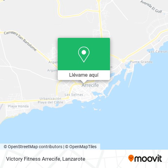 Mapa Víctory Fitness Arrecife