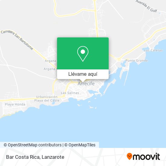 Mapa Bar Costa Rica