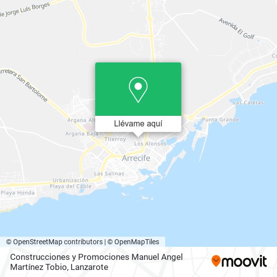 Mapa Construcciones y Promociones Manuel Angel Martínez Tobio