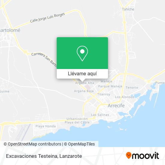Mapa Excavaciones Testeina