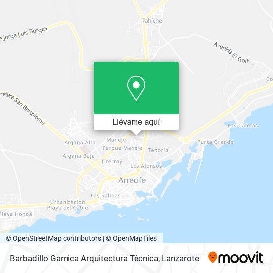 Mapa Barbadillo Garnica Arquitectura Técnica