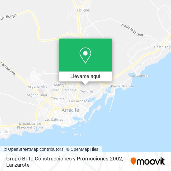 Mapa Grupo Brito Construcciones y Promociones 2002