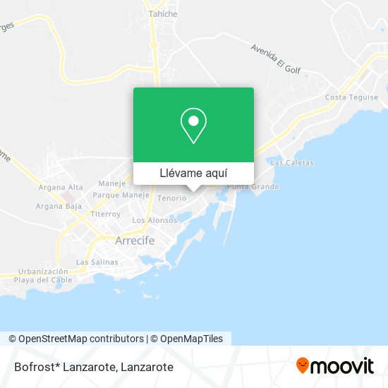 Mapa Bofrost* Lanzarote
