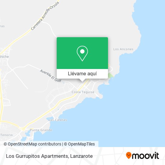 Mapa Los Gurrupitos Apartments