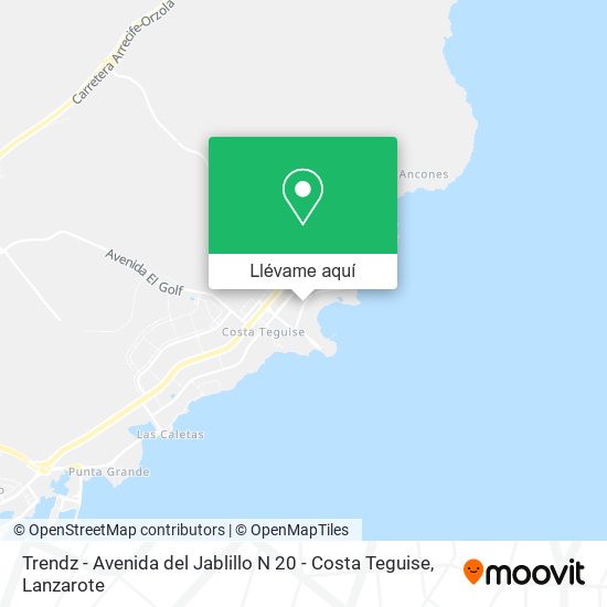 Mapa Trendz - Avenida del Jablillo N 20 - Costa Teguise