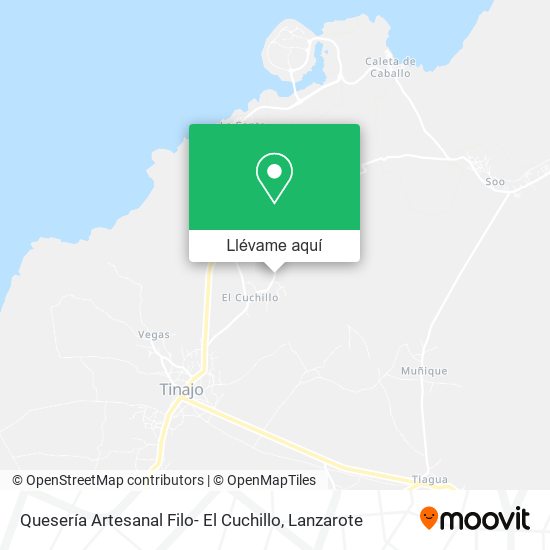 Mapa Quesería Artesanal Filo- El Cuchillo