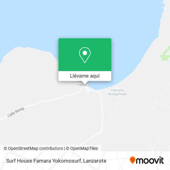 Mapa Surf House Famara Yokomosurf