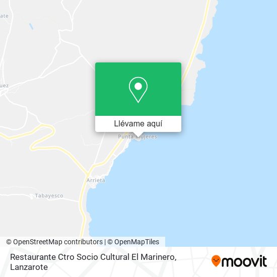 Mapa Restaurante Ctro Socio Cultural El Marinero