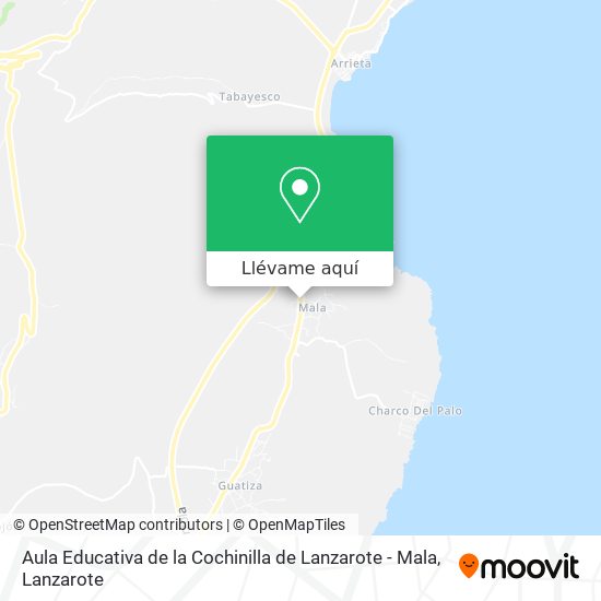 Mapa Aula Educativa de la Cochinilla de Lanzarote - Mala