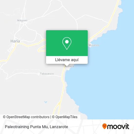 Mapa Paleotraining Punta Mu