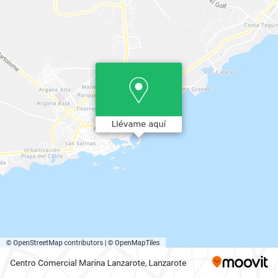 Mapa Centro Comercial Marina Lanzarote