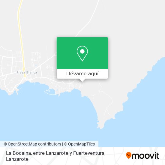 Mapa La Bocaina, entre Lanzarote y Fuerteventura