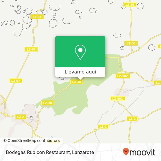 Mapa Bodegas Rubicon Restaurant