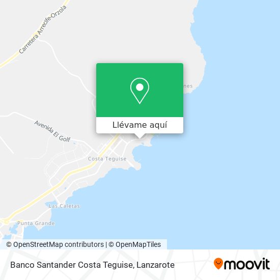 Mapa Banco Santander Costa Teguise