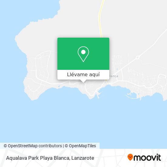 Mapa Aqualava Park Playa Blanca