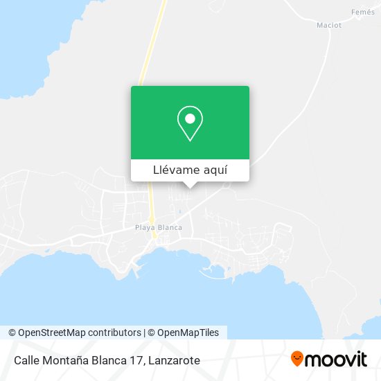 Mapa Calle Montaña Blanca 17