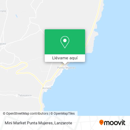 Mapa Mini Market Punta Mujeres