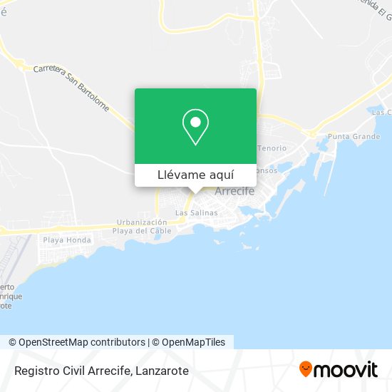 Mapa Registro Civil Arrecife
