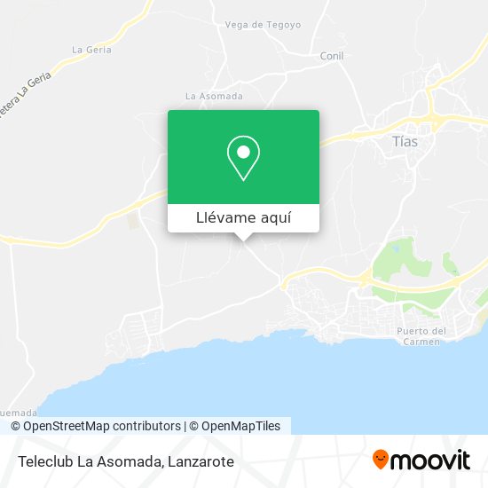 Mapa Teleclub La Asomada