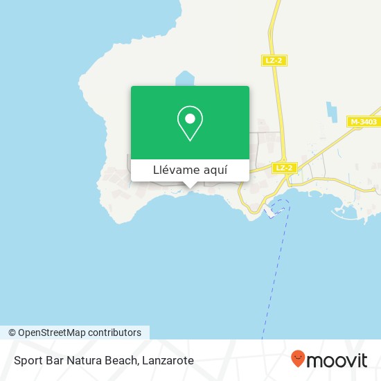 Mapa Sport Bar Natura Beach