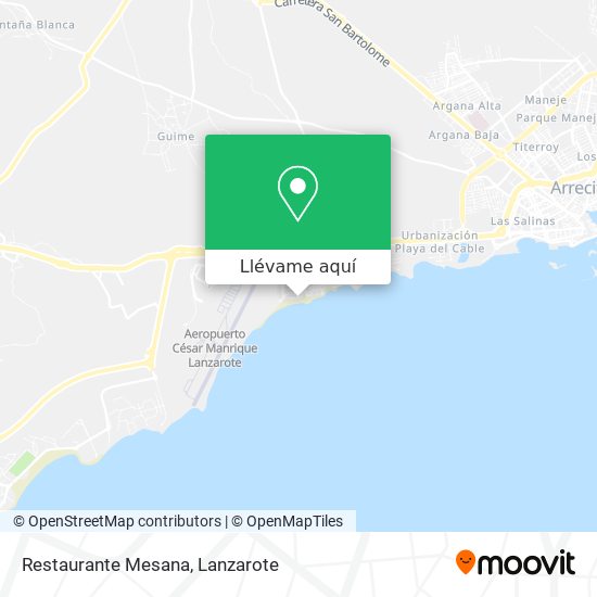 Mapa Restaurante Mesana