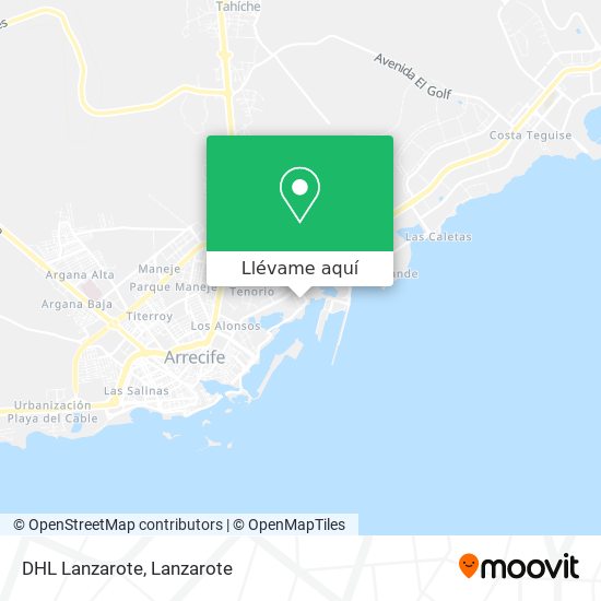 Mapa DHL Lanzarote