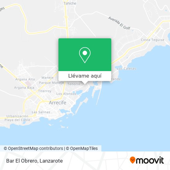 Mapa Bar El Obrero