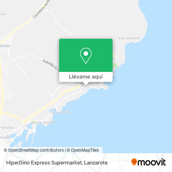 Mapa HiperDino Express Supermarket