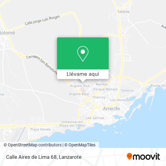 Mapa Calle Aires de Lima 68