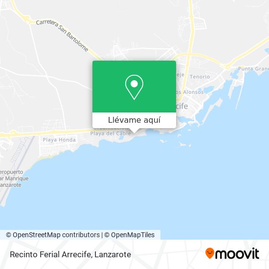 Mapa Recinto Ferial Arrecife
