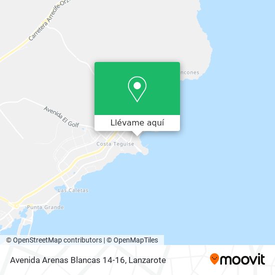 Mapa Avenida Arenas Blancas 14-16