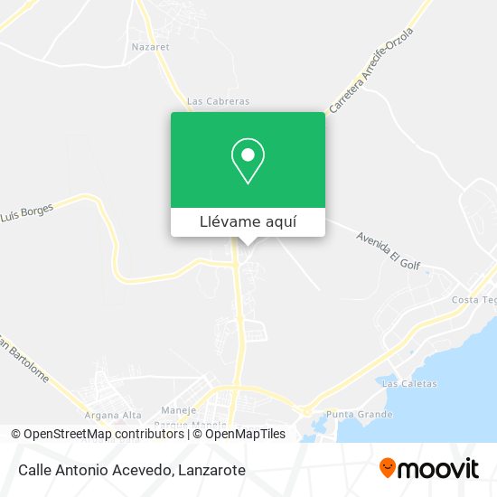 Mapa Calle Antonio Acevedo