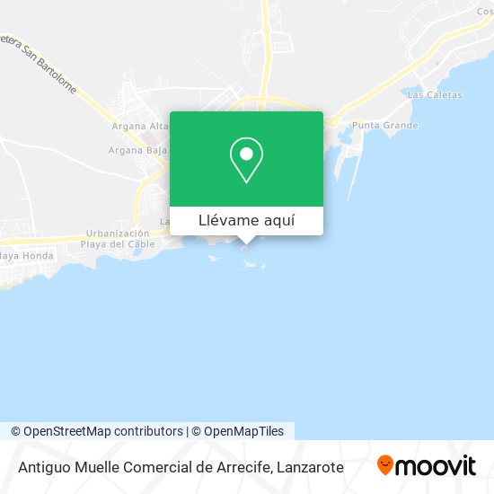 Mapa Antiguo Muelle Comercial de Arrecife