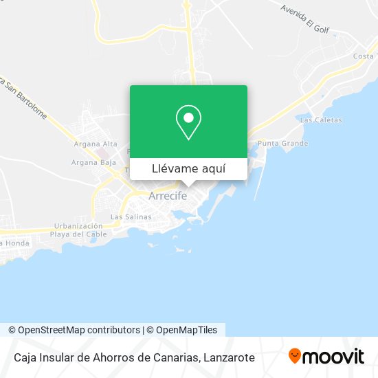 Mapa Caja Insular de Ahorros de Canarias