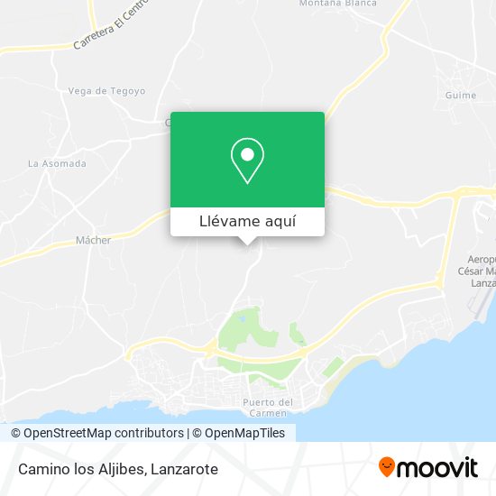 Mapa Camino los Aljibes