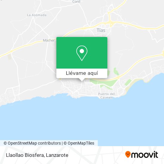 Mapa Llaollao Biosfera